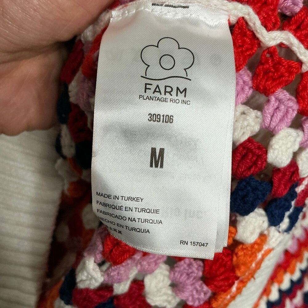 Farm Rio Knit Multi Color Sweater | Medium - Picture 8 of 12
